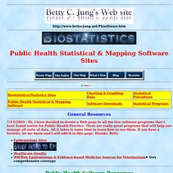 [.. Public Health Statistical and Mapping Software}}}}==========>>>>