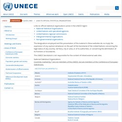 Links to official statistical organizations - UNECE