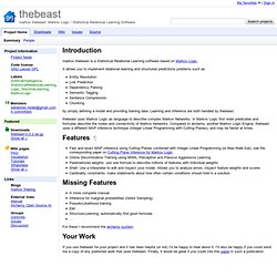 thebeast - markov thebeast: Markov Logic / Statistical Relational Learning Software