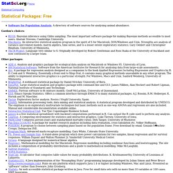 Statistical Science Web: Free Statistical Programs