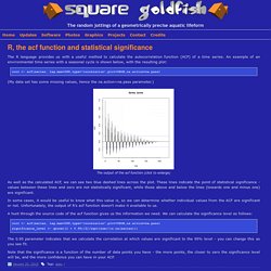 Square Goldfish » R, the acf function and statistical significance