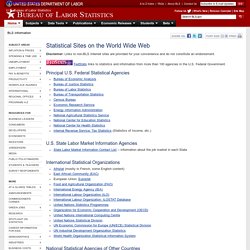 Statistical Sites on the World Wide Web