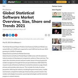 May 2021 Report on Global Statistical Software Market Overview, Size, Share and Trends 2021