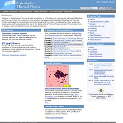 Statistical and Thermal Physics