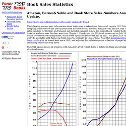 Book Sales Statistics - Amazon Sales plus Barnes&Noble, Borders