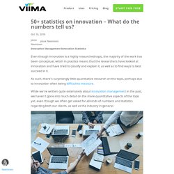 50+ statistics on innovation – What do the numbers tell us?