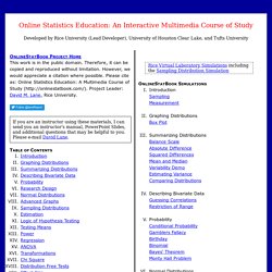 Online Statistics Education: A Free Resource for Introductory Statistics