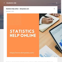 Statistics help online – domystats.com