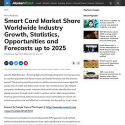 Smart Card Market Share Worldwide Industry Growth, Statistics, Opportunities and Forecasts up to 2025