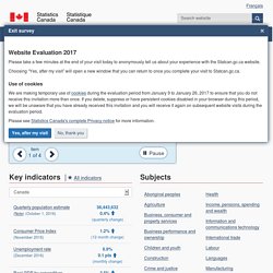Statistics Canada: Canada's national statistical agency