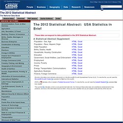 USA Statistics in Brief - The 2012 Statistical Abstract