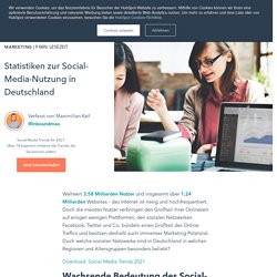 Statistiken zur Social-Media-Nutzung in Deutschland