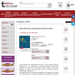 Data Mining et statistique décisionnelle - TUFFERY Stéphane