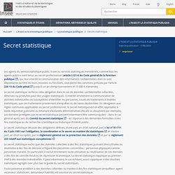 Secret statistique et protection des données