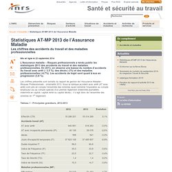 Statistiques AT-MP 2013 de l’Assurance Maladie