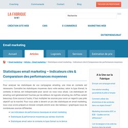 Statistiques email marketing - Analyser les indicateurs clés