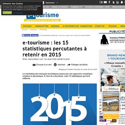 e-tourisme : les 15 statistiques percutantes à retenir en 2015