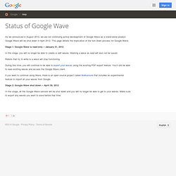 About Google Wave