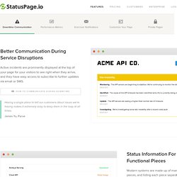 Hosted Status Pages for Your Company - Tour