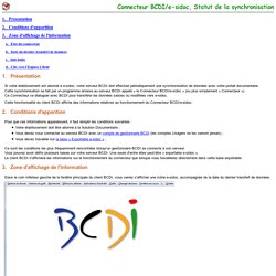 statut du connecteur BCDI/e-sidoc