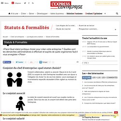 Statuts & Formalités