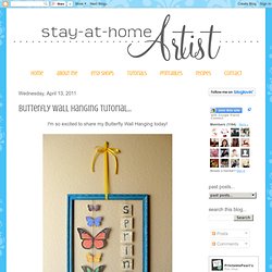 butterfly wall hanging tutorial