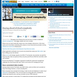 Staying ahead of cloud complexity