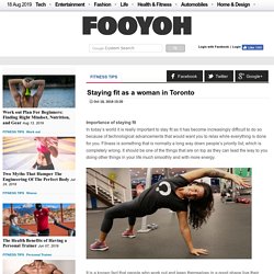 Staying fit as a woman in Toronto