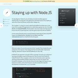 Staying up with Node.JS