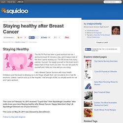 Staying healthy after Breast Cancer