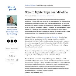 Scott Rosenberg&#039;s Wordyard » Blog Archive » Stealth fighter