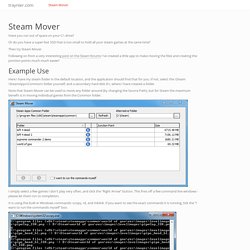 Steam Mover - traynier.com