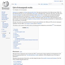 List of steampunk works