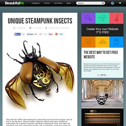 Unique Steampunk Insects