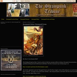 Steampunk Culture: Steampunk Forum