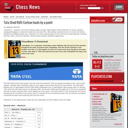 Tata Steel Rd9: Carlsen leads by a point