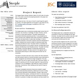 Steeple: Project Report