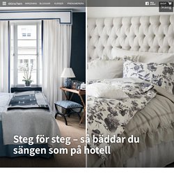 Steg för steg – så bäddar du sängen som på hotell