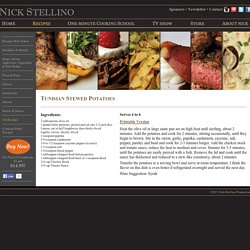 Nick Stellino - Tunisian Stewed Potatoes