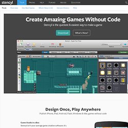 Make iOS and Flash Games with StencylWorks