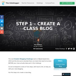 Step 1 – Create A Class Blog