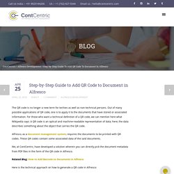 Step-by-step Guide to add QR Code to Document in Alfresco