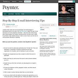 Step-By-Step E-mail Interviewing Tips