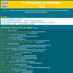 stepfan - les TICE à l'école primaire : sites de ressources, fiches ...