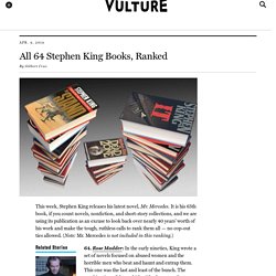 The Complete Works: Ranking All 62 Stephen King Books