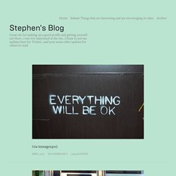 Stephen's Blog