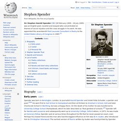 Stephen Spender - Wikipedia