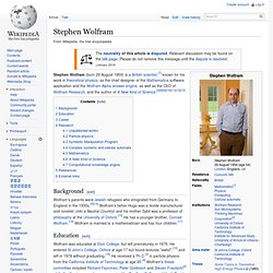 Stephen Wolfram