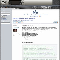 AVR freaks - Stepper Motor Controller with ACC and DEC