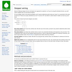 Stepper wiring